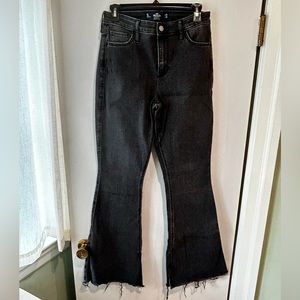 Black flare jeans